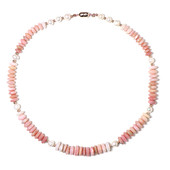 Collar en plata con Ópalo rosa (Riya)