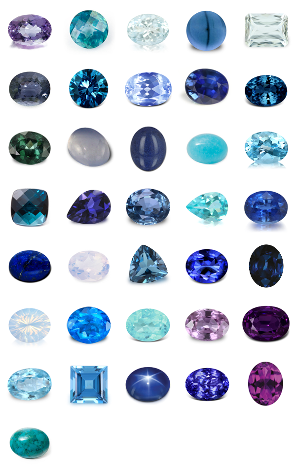Piedras preciosas de azules a violetas | Hemimorfita
