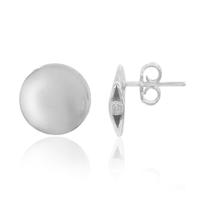 Pendientes en plata con Diamante I1 (G) (Annette)