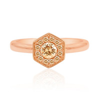Anillo en oro con Diamante rosa de Francia de Argyle SI1