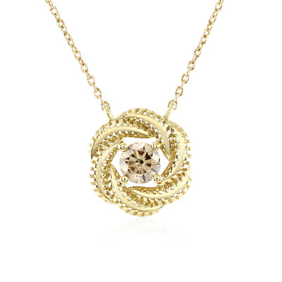 Collar en oro con Diamante champán I1  (Ornaments by de Melo)
