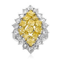 Anillo en oro con Diamante amarillo SI2 (CIRARI)