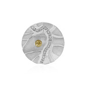 Colgante en plata con Zircón amarillo (MONOSONO COLLECTION)