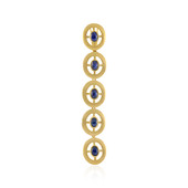 Colgante en plata con Zafiro estrella azul (MONOSONO COLLECTION)