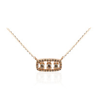 Collar en oro con Diamante rosa de Francia de Argyle SI1
