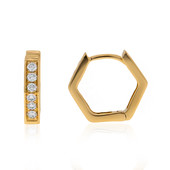 Pendientes en oro con Diamante limpio a lupa F (LUCENT DIAMONDS)