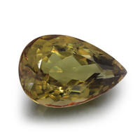 Piedra preciosa con Turmalina oliva