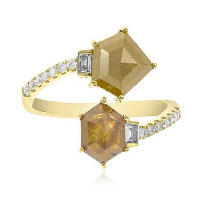 Anillo en oro con PK2 Diamante amarillo (CIRARI)