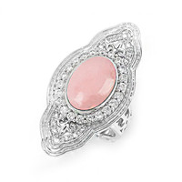 Anillo en plata con Ópalo rosa (Dallas Prince Designs)