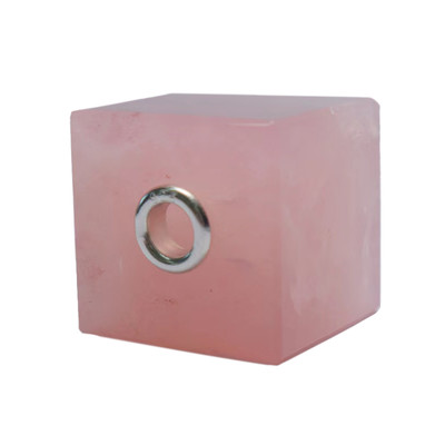 Colgante en plata con Cuarzo rosa (MONOSONO COLLECTION)