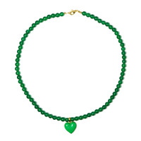 Collar en plata con Ónix verde (Riya)