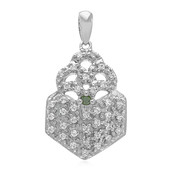 Colgante en plata con Diamante Bosque Verde