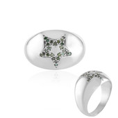 Anillo en latón con Diamante I3 verde (Juwelo Style)