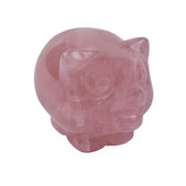 Figura con Cuarzo rosa (Lapis Vitalis)