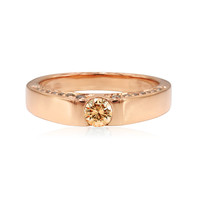 Anillo en oro con Diamante rosa de Francia de Argyle SI1