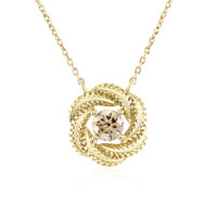 Collar en oro con Diamante champán I1  (Ornaments by de Melo)