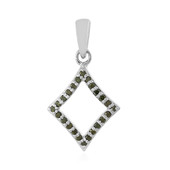 Colgante en plata con Diamante I3 verde
