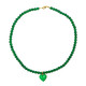 Collar en plata con Ónix verde (Riya)