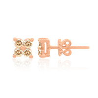 Pendientes en oro con Diamante rosa de Francia de Argyle SI1