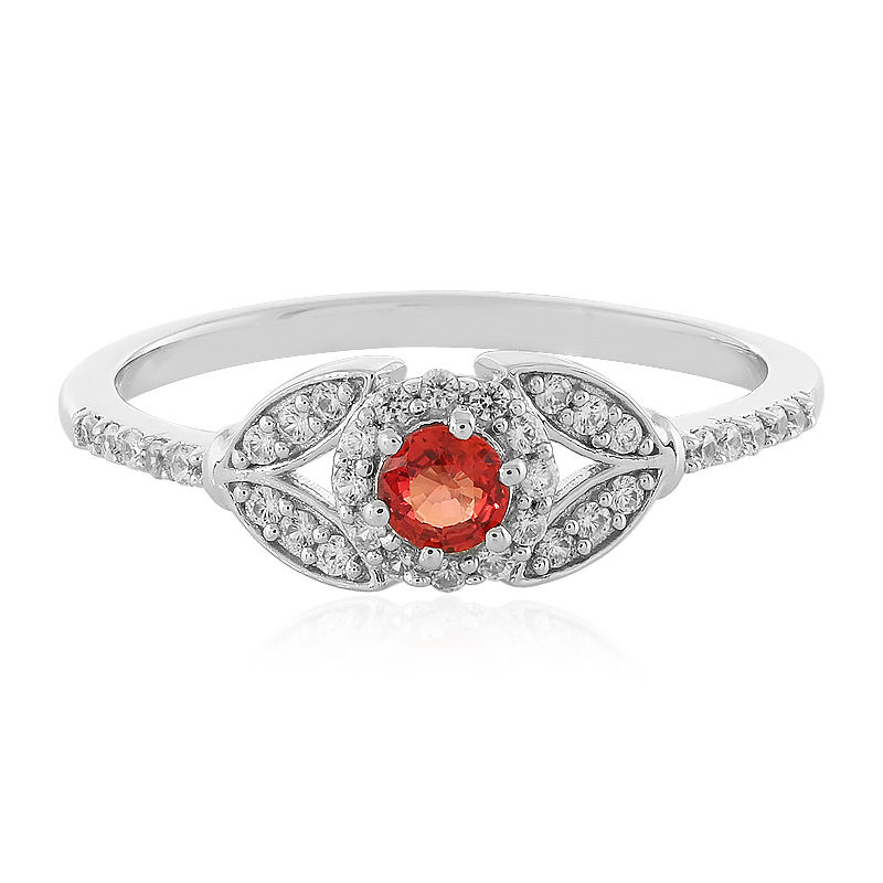 anillo rojo T8 Anillo con cristales de Swarovski elements en color