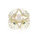 Anillo en oro con Perla blanca Freshwater (Ornaments by de Melo)