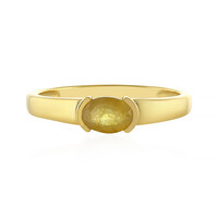 Anillo en plata con Zafiro amarillo de Madagascar
