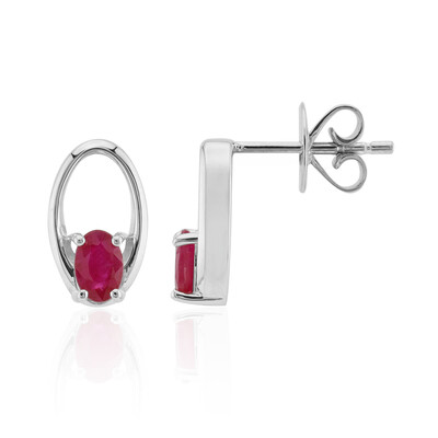 Pendientes en plata con Rubí de Birmania (Pallanova)