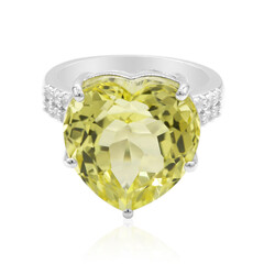 Anillo en plata con Cuarzo del Ouro Verde (Tenner Diniz)