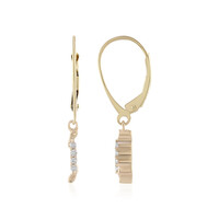 Pendientes en oro con Diamante SI1 (H)
