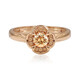 Anillo en oro con Diamante rosa de Francia de Argyle SI1 (Annette)