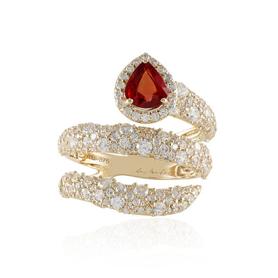Anillo en oro con Rubí de Tanzania (de Melo)