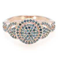 Anillo en plata con Diamante fantasía