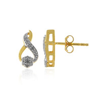 Pendientes en plata con Diamante I4 (J)