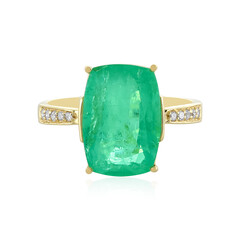 Anillo en oro con Esmeralda de Etiopía (AMAYANI)