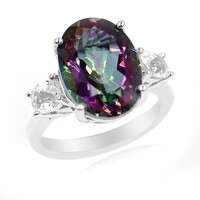Anillo en plata con Cuarzo místico