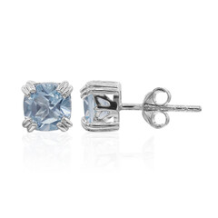 Pendientes en plata con Topacio azul cielo