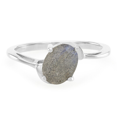 Anillo en plata con Labradorita