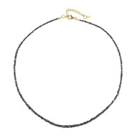Collar en plata con Diamante negro