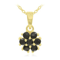 Collar en plata con Zafiro negro