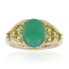 Anillo en plata con Ónix verde
