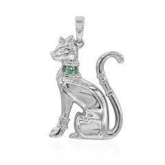 Colgante en plata con Esmeralda de Brasil