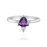 Anillo en plata con Amatista de Siberia