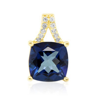Colgante en plata con Topacio azul royal