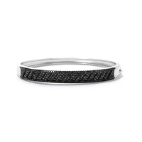 Brazalete en plata con Espinela negra