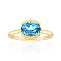 Anillo en oro con Topacio de Marambaia