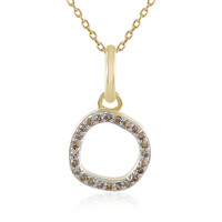 Collar en oro con Diamante champán I4