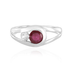 Anillo en plata con Rubí de Madagascar