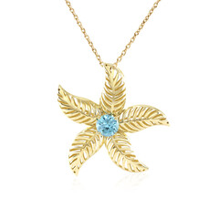 Collar en oro con Zircón de Ratanak Kirí (Ornaments by de Melo)