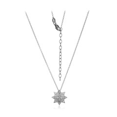 Collar en plata con Topacio blanco