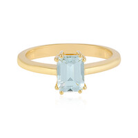 Anillo en plata con Aguamarina